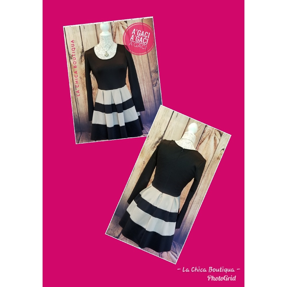 A'GACI Long sleeve career dress